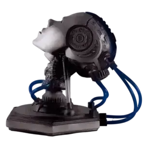 Project AD-01 handmade Android LED Art Sculpture Theta With Blue Led Light Handmade By Artist Freaky Deek