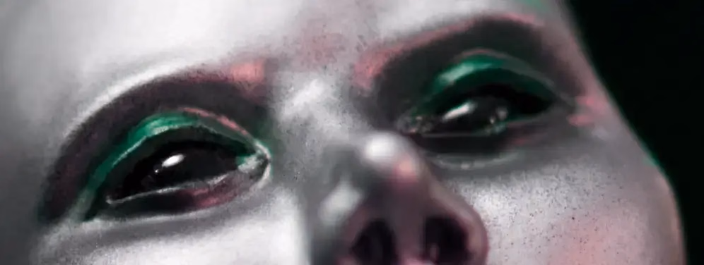 Project AD-01 Art Defines Zero One® Android Sculpture Dark Flux with black eyes